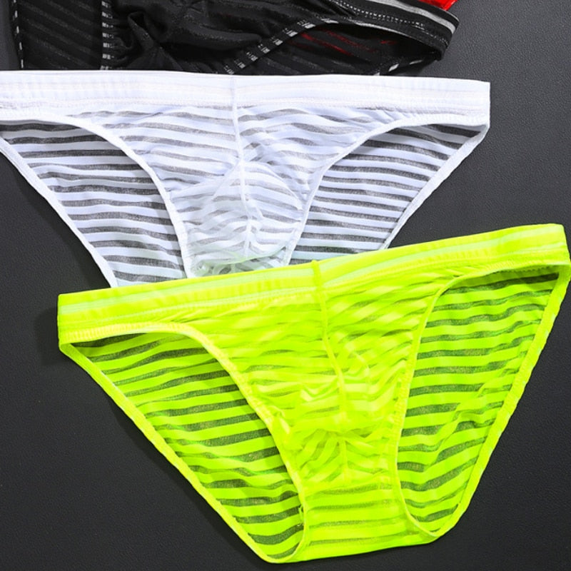 Striped Transparent Briefs