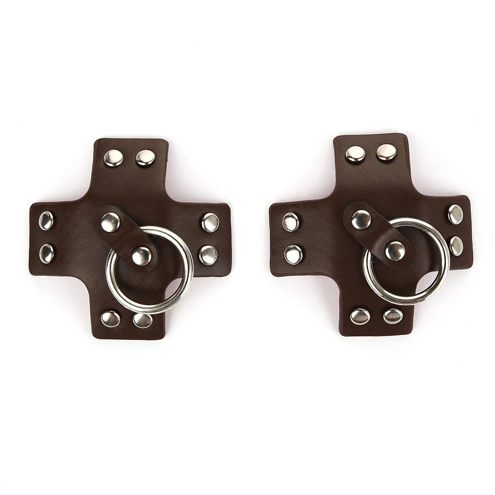 PU Leather Rebel Nipple Pasties