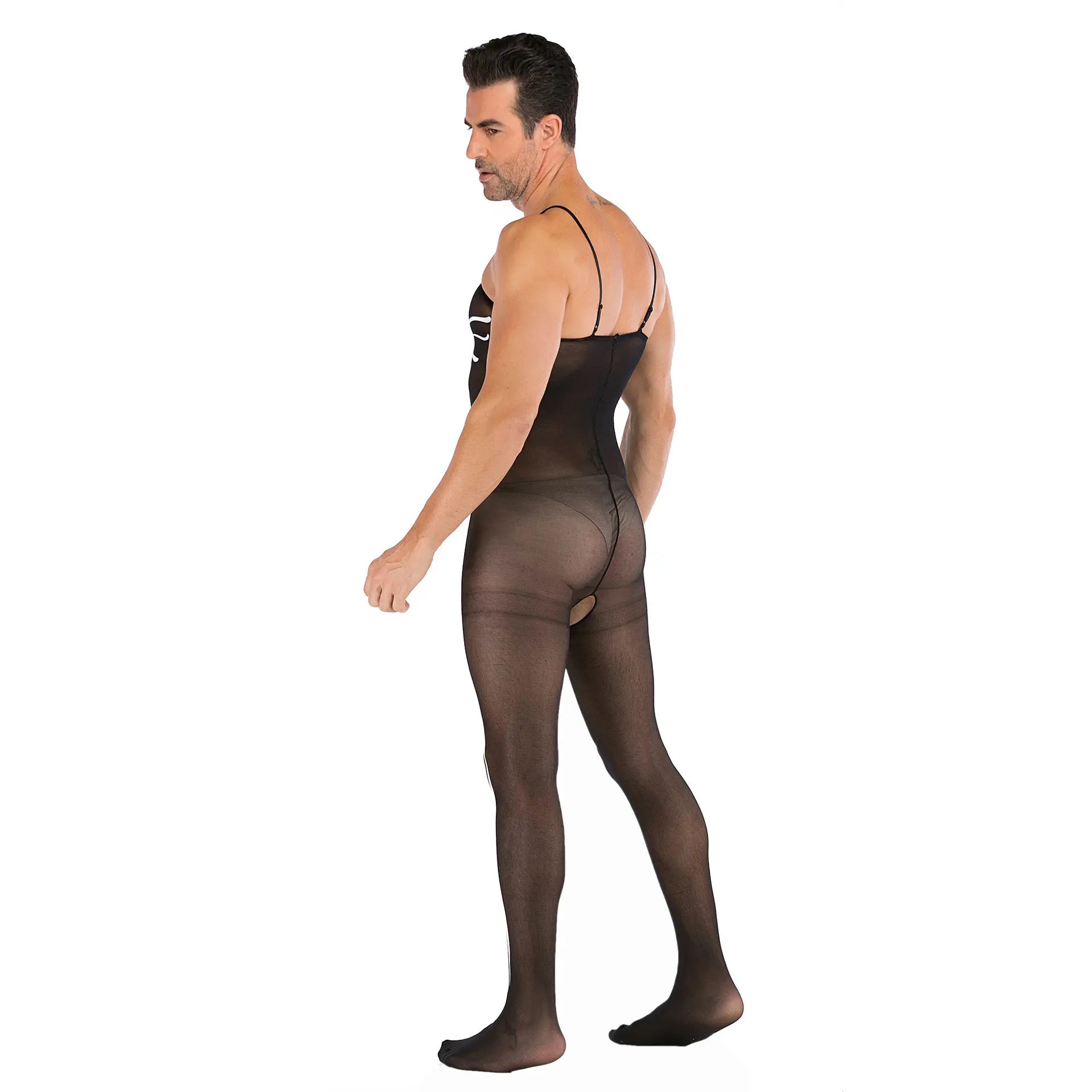 Hollow Temptation Men's Fishnet Pantyhose