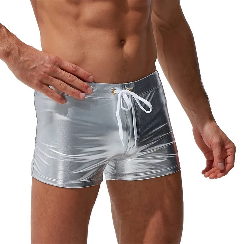 AquaStride Men's Beach Boxer Swim Trunks