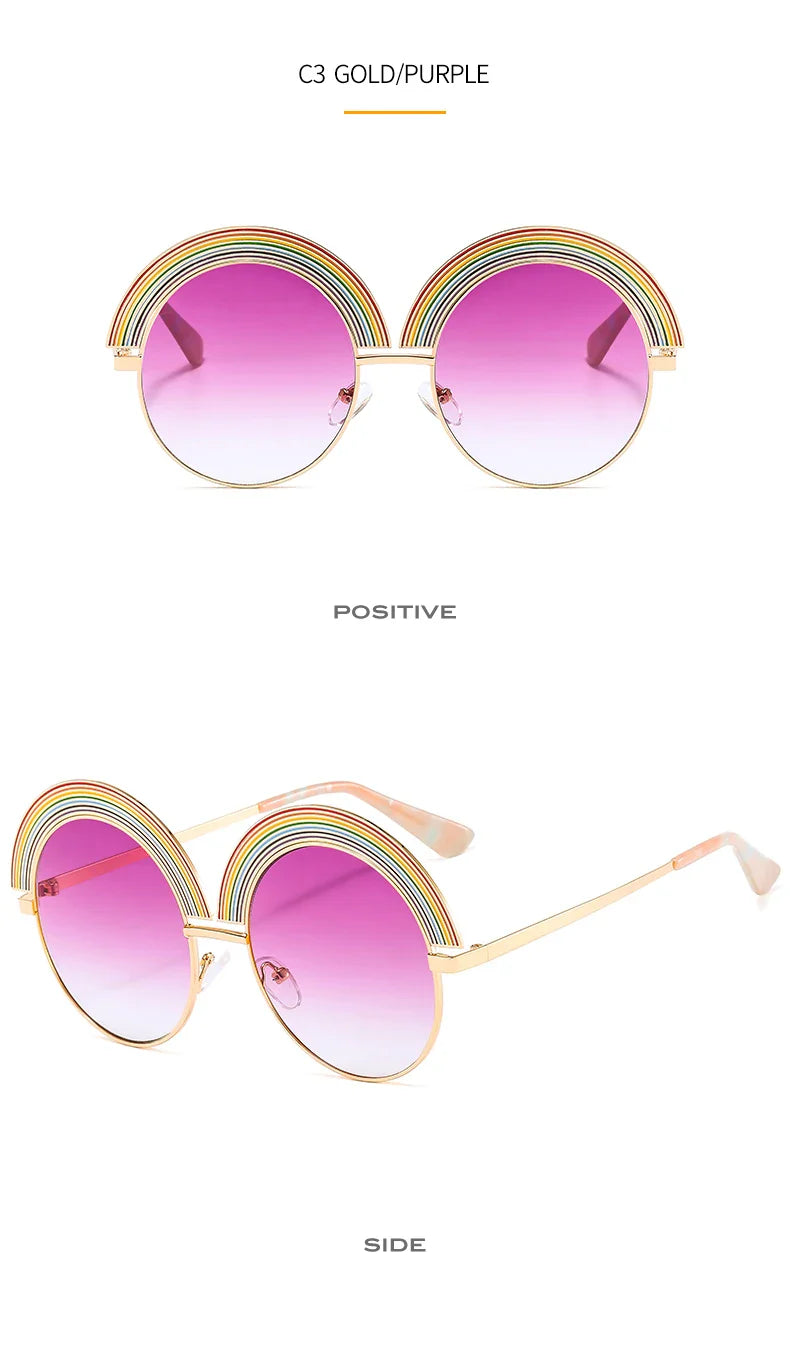 Rainbow Round Sunglasses