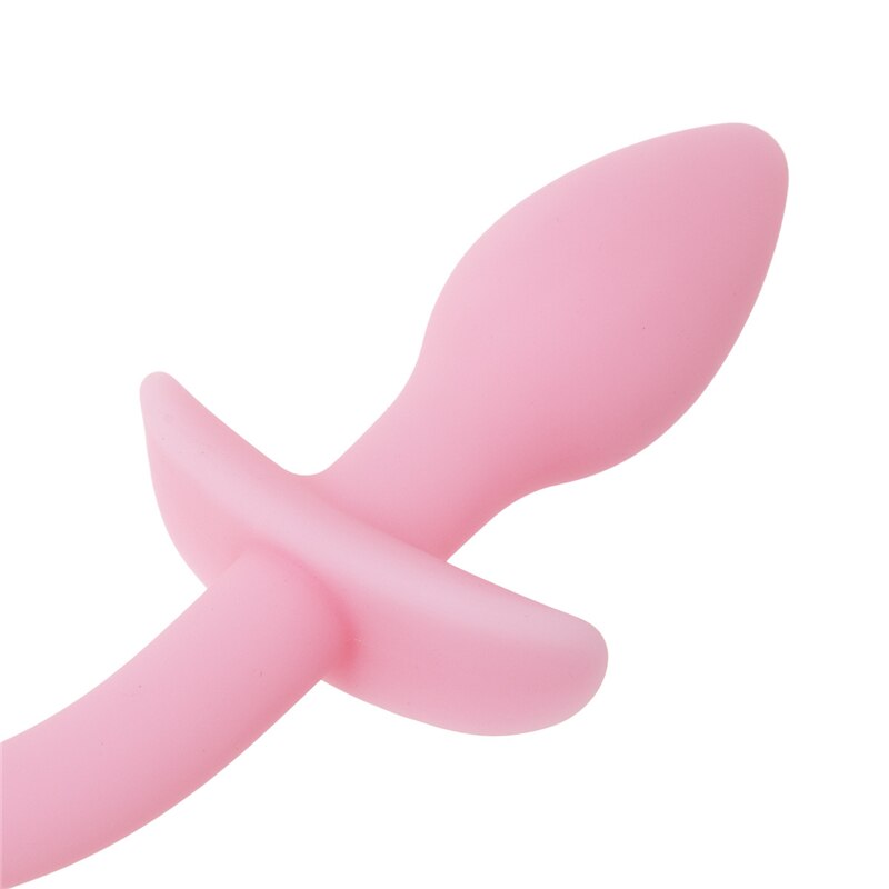 Luminous Soft Silicone Dog Tail Butt Plug