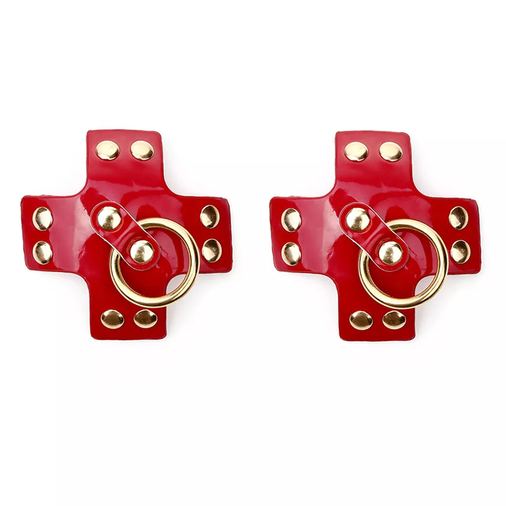 PU Leather Rebel Nipple Pasties
