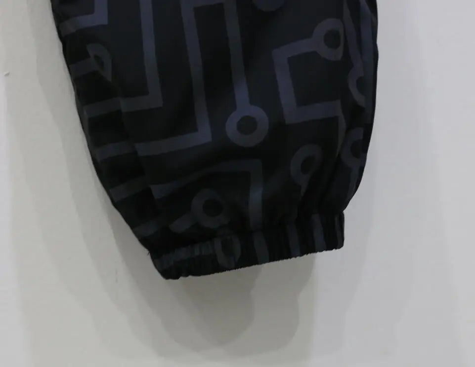 Fluorescent Circuit Reflective Festival Hoodie Jacket + Pants
