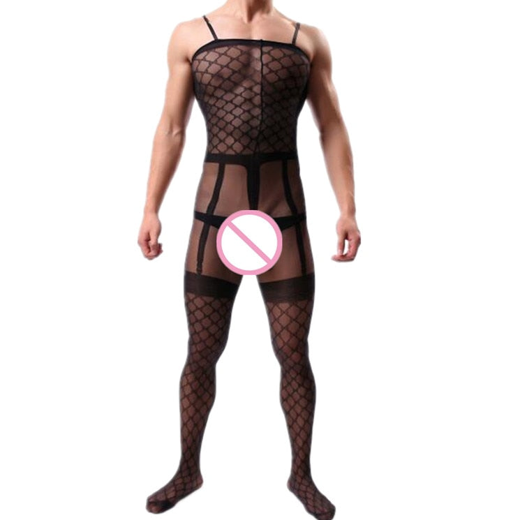 Own Your Sissy Fishnet Lingerie For Men