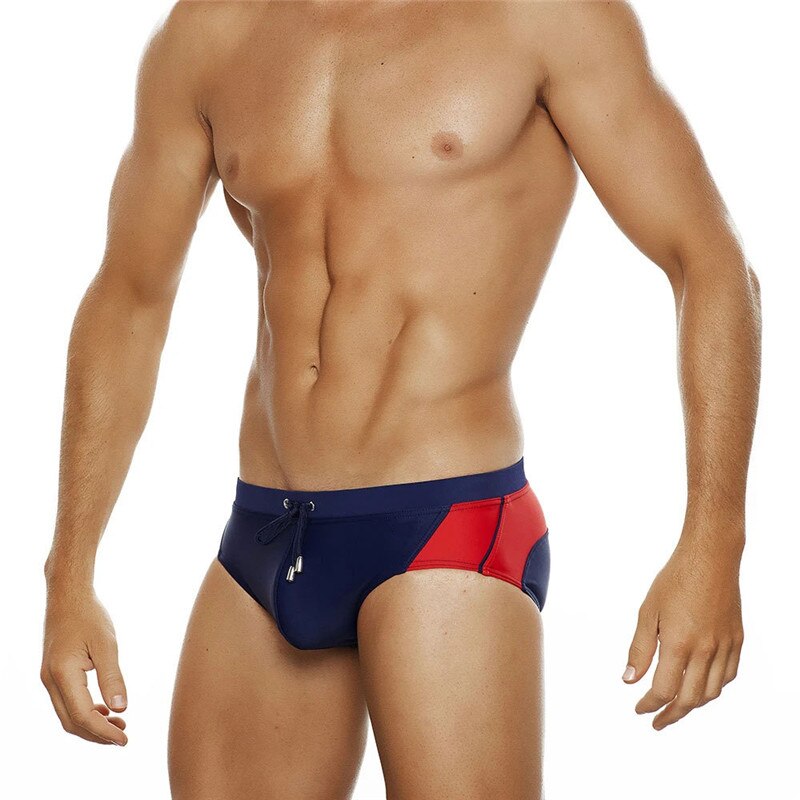 Summer Colorblock Fashion Swim Briefs