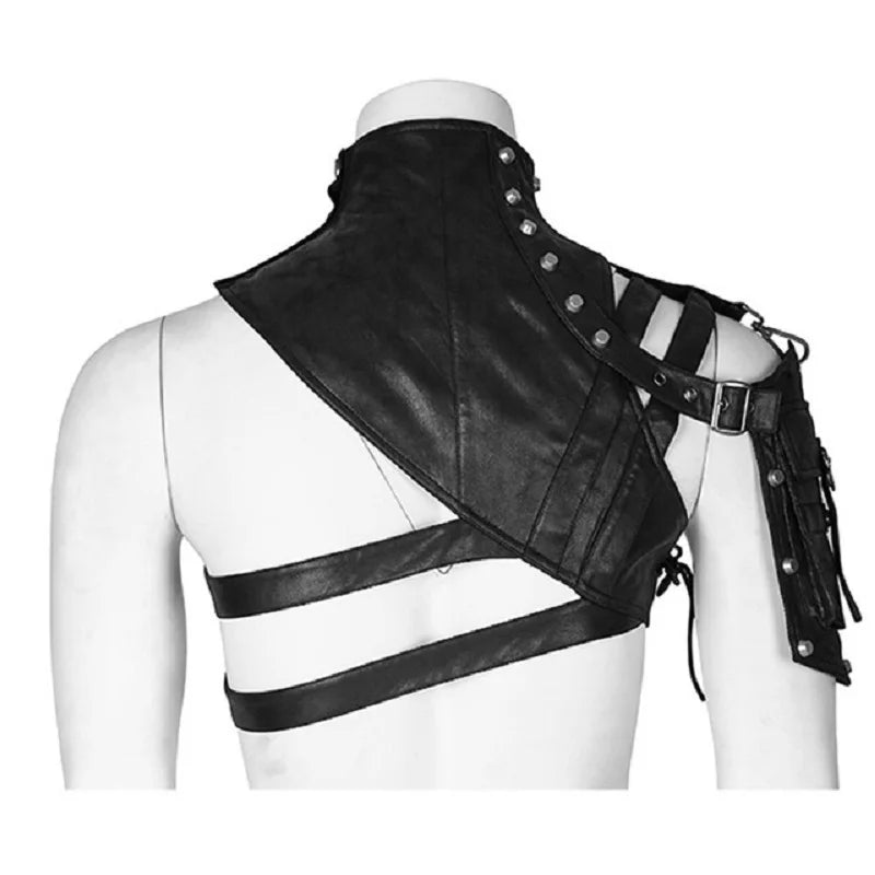 Steampunk Armor-Style Shoulder Bag Harness