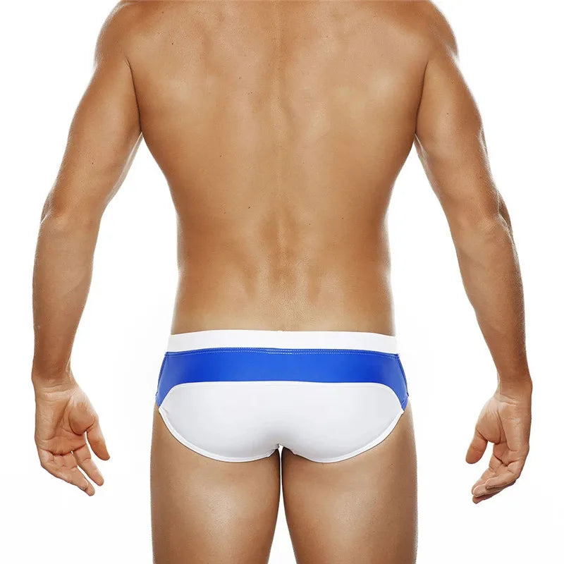 Summer Colorblock Fashion Swim Briefs