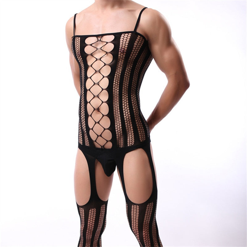 Own Your Sissy Fishnet Lingerie For Men