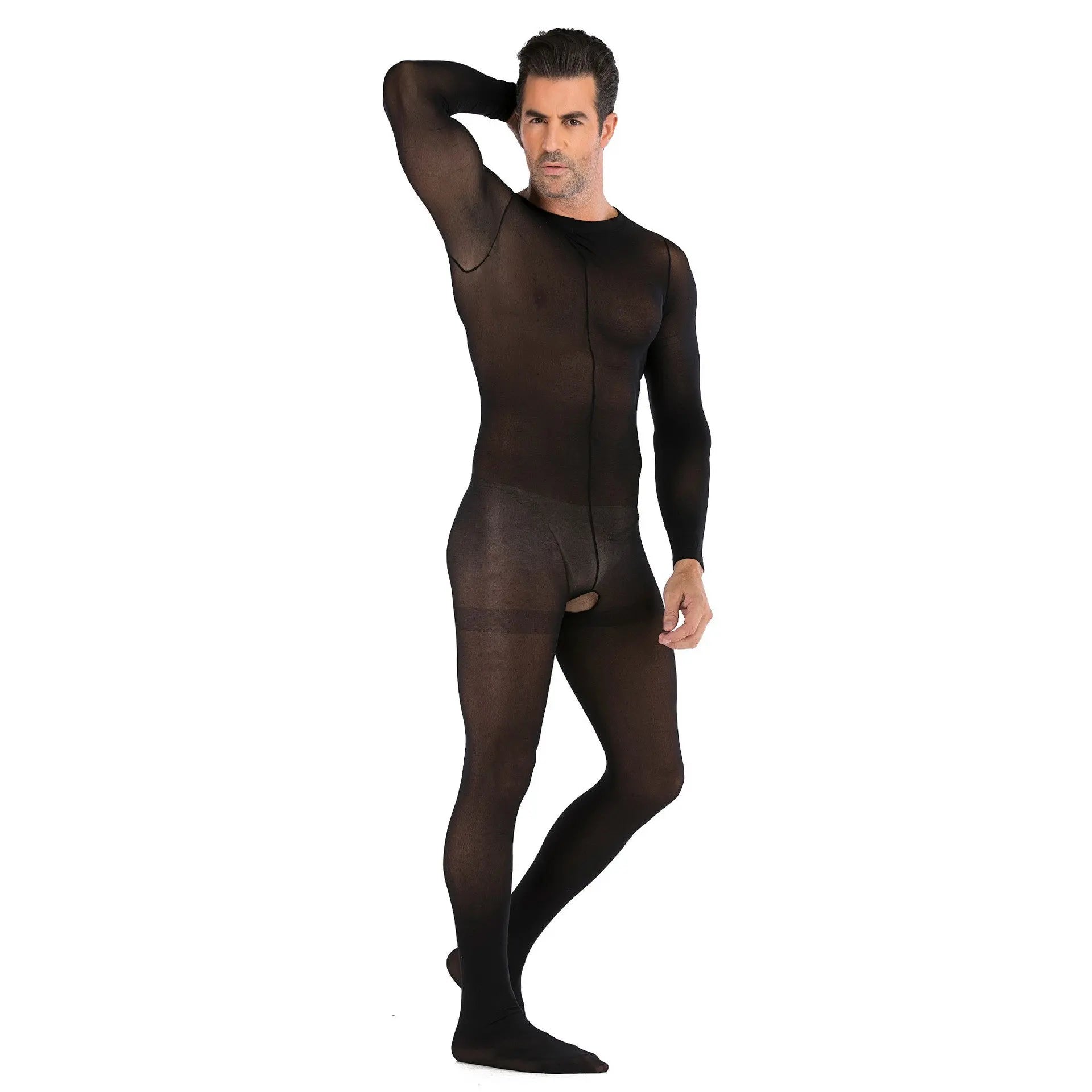 Hollow Temptation Men's Fishnet Pantyhose