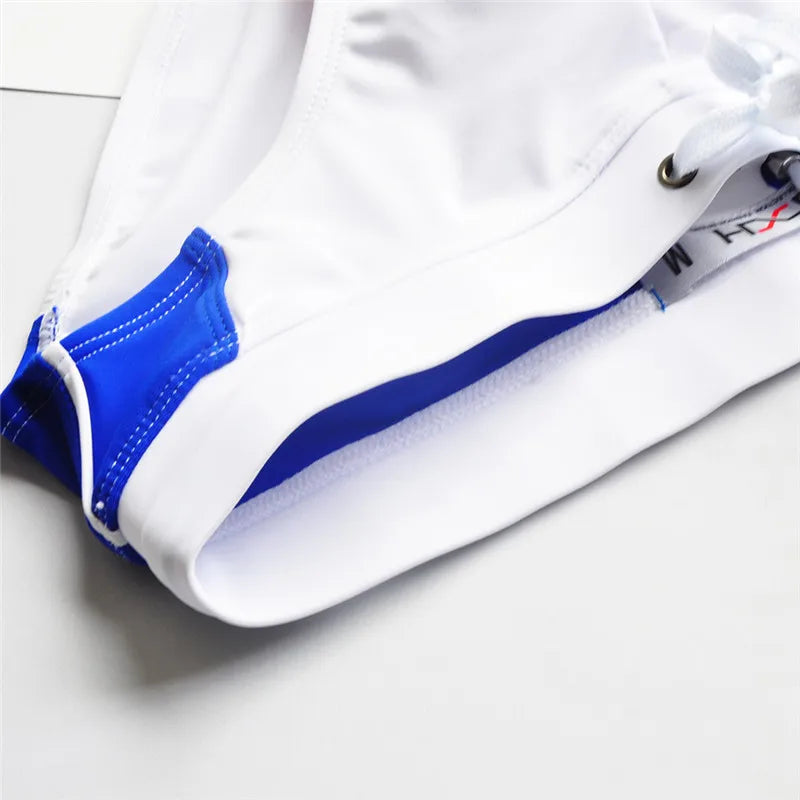 Summer Colorblock Fashion Swim Briefs