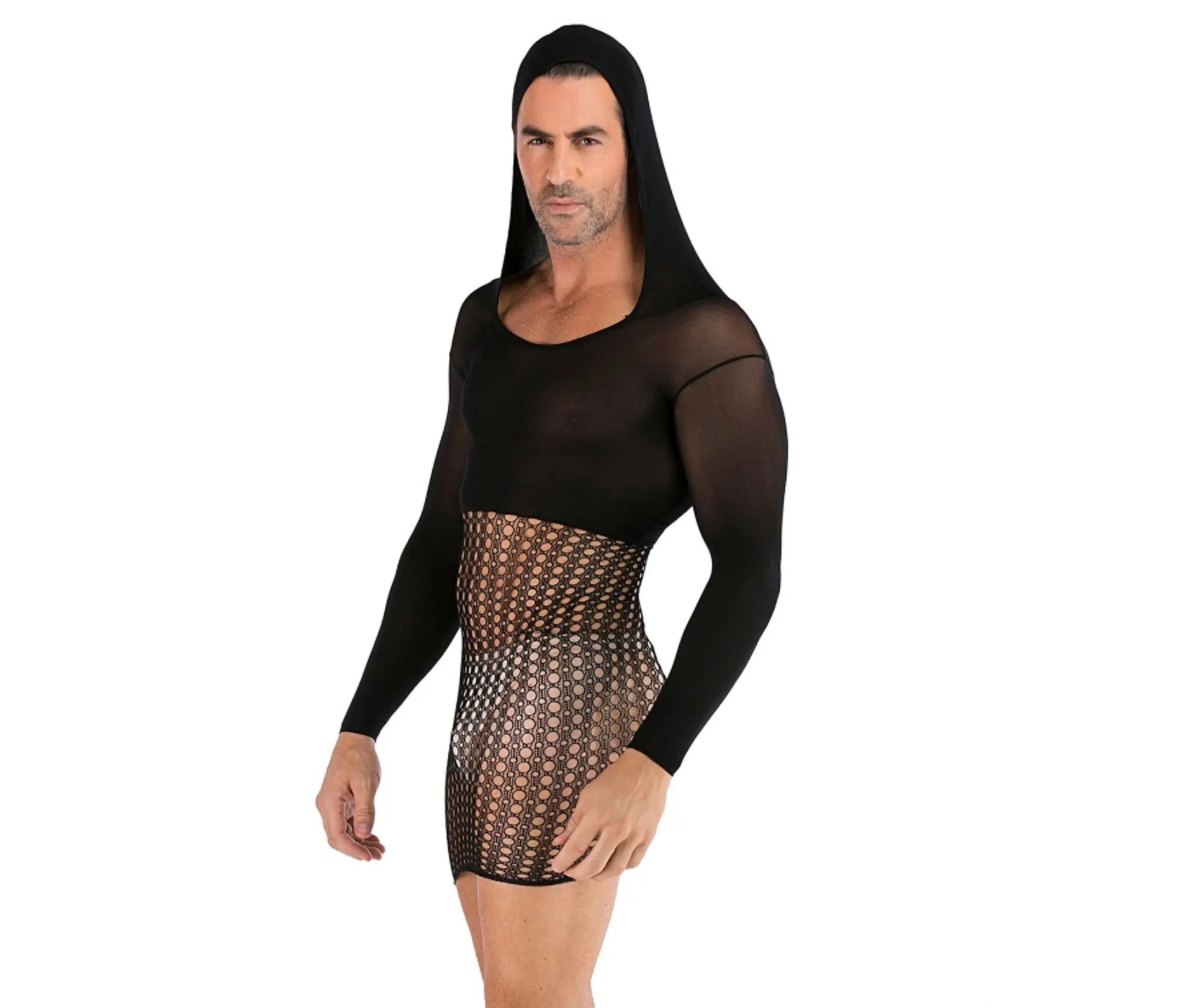 Hollow Temptation Men's Fishnet Pantyhose