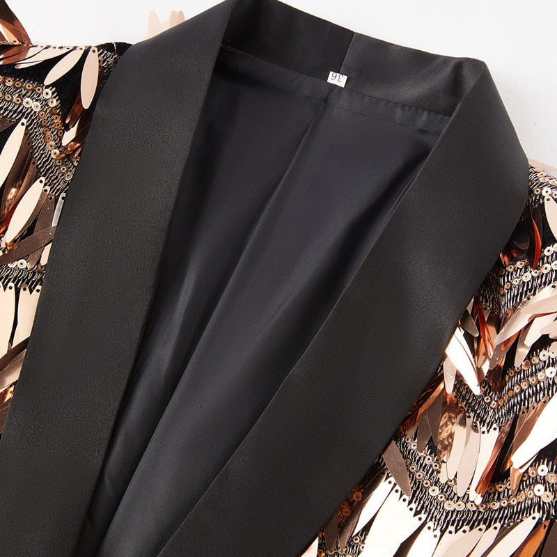 Golden Glimmer Ripple Jacket