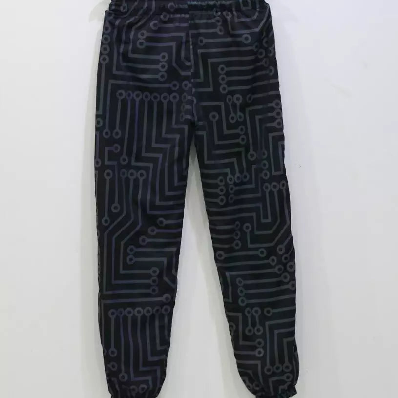 Fluorescent Circuit Reflective Festival Hoodie Jacket + Pants
