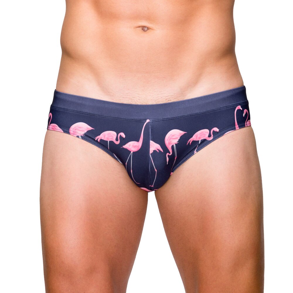 Flamingo Print Swim Briefs