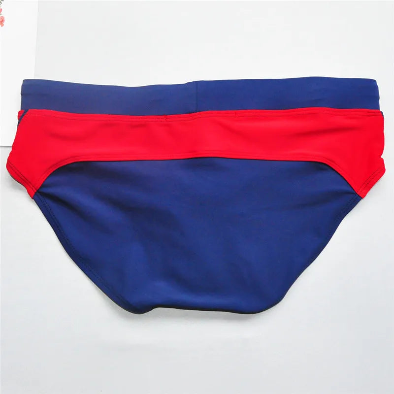 Summer Colorblock Fashion Swim Briefs