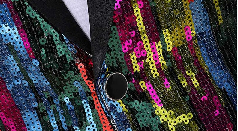 Acid Spectrum Sparkle Night Club Men's Jacket