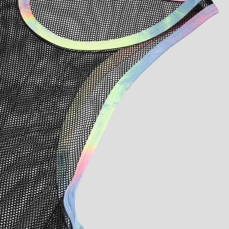 Shades Of Rainbow Sheer Tank Top