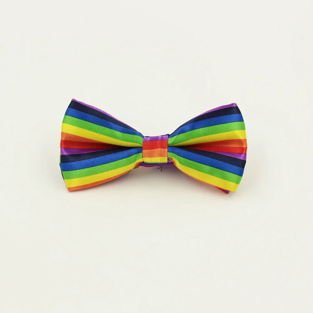 Gay Pride Rainbow Adjustable Bowtie