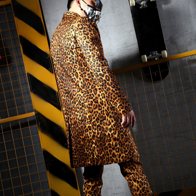 Leopard Print Suit (Pants + Coat)