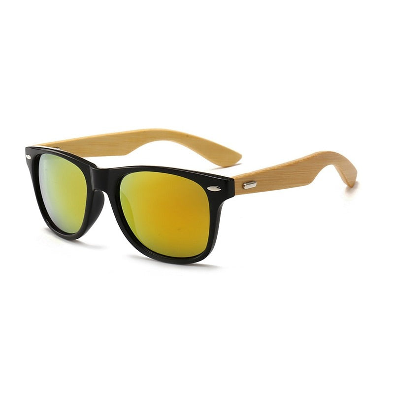 Bamboo Black Unisex Sunglasses