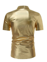 Solid Color Lapel Bottoming T-shirt