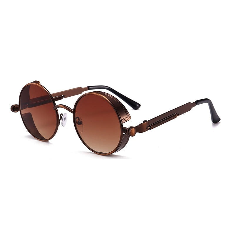 Vintage Round Steampunk Sunglasses