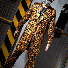 Leopard Print Suit (Pants + Coat)