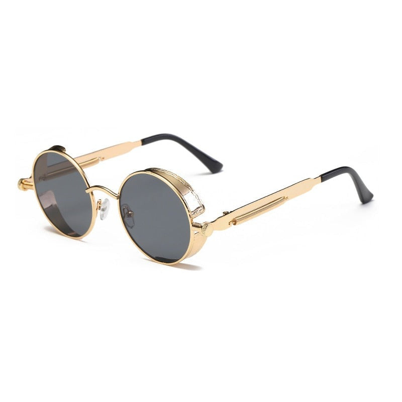 Vintage Round Steampunk Sunglasses