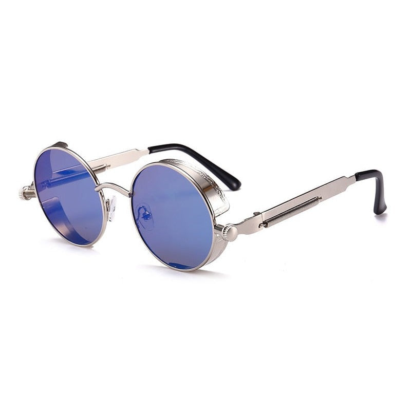 Vintage Round Steampunk Sunglasses