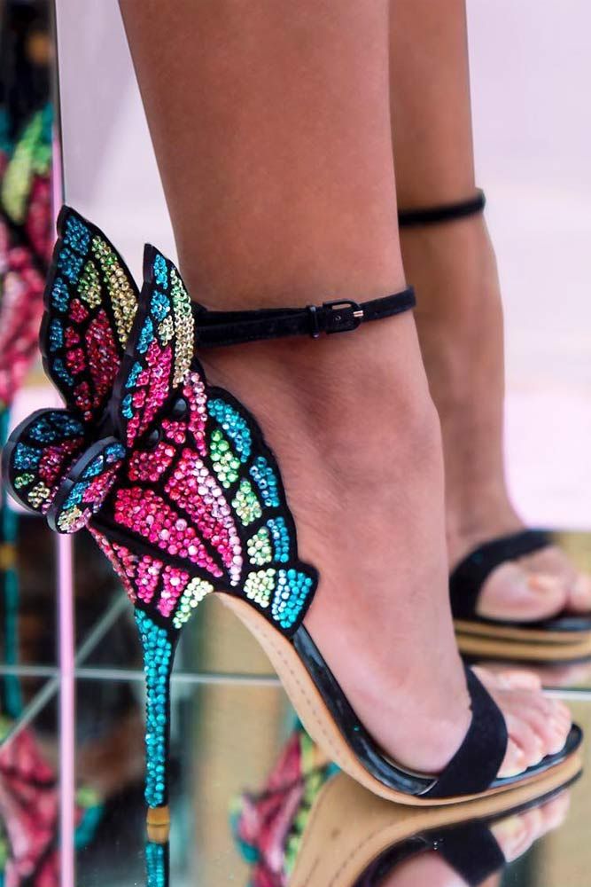 Free Spirited Butterfly High Heels