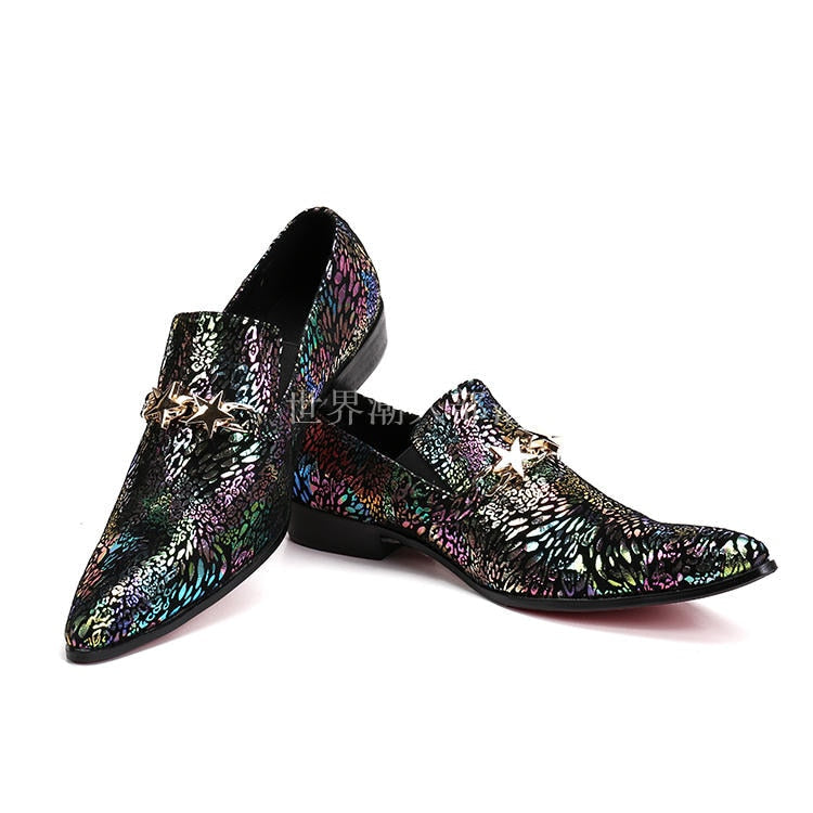 LGBT Glitter Star Formal Shoes