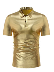 Solid Color Lapel Bottoming T-shirt