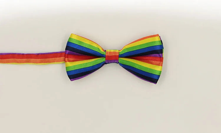 Gay Pride Rainbow Adjustable Bowtie
