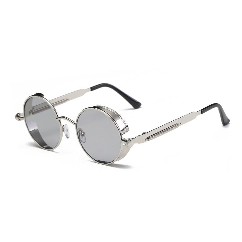 Vintage Round Steampunk Sunglasses