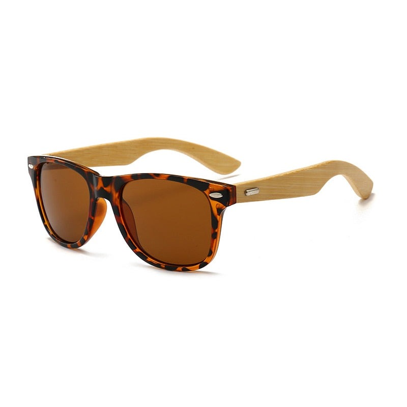Bamboo Black Unisex Sunglasses