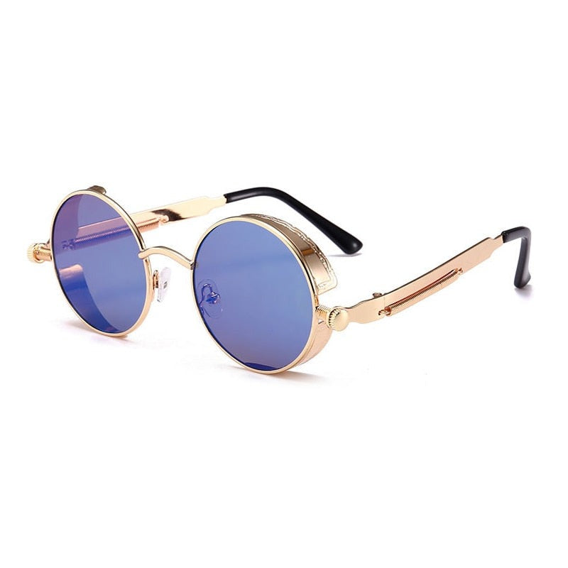 Vintage Round Steampunk Sunglasses