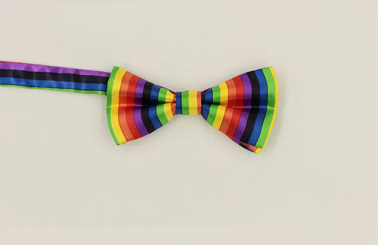 Gay Pride Rainbow Adjustable Bowtie