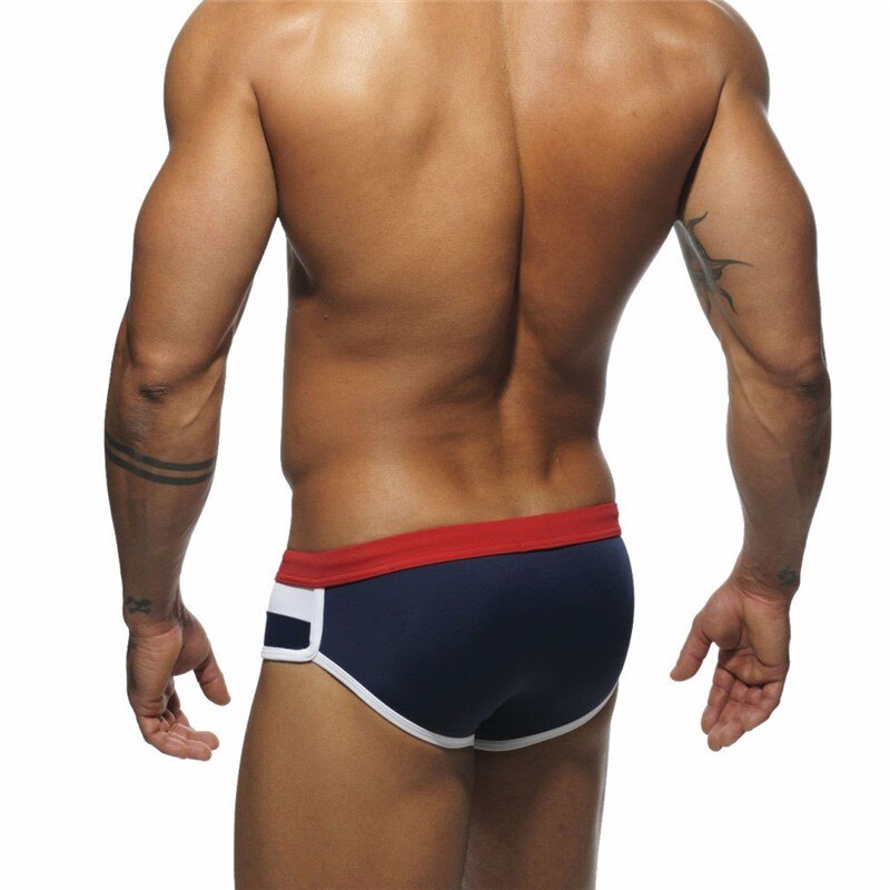 Men's Color Block Pouch Swim Briefs