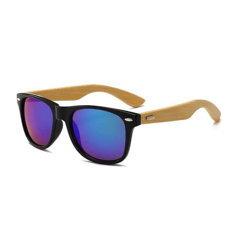 Bamboo Black Unisex Sunglasses