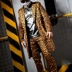 Leopard Print Suit (Pants + Coat)