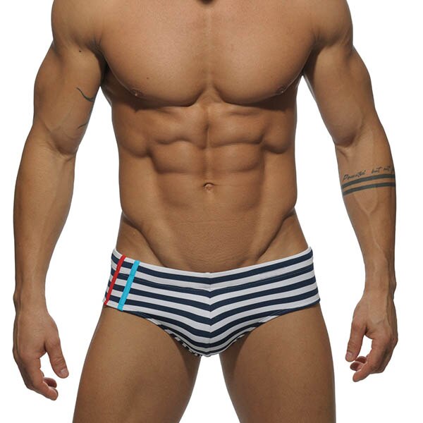 Men's Color Block Pouch Swim Briefs