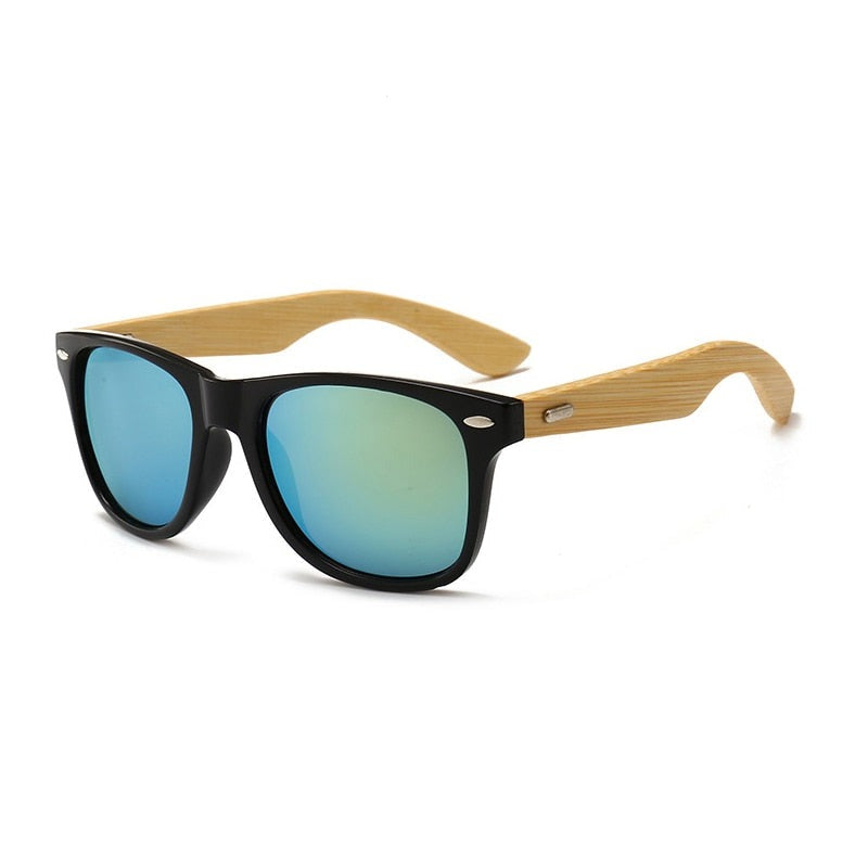 Bamboo Black Unisex Sunglasses