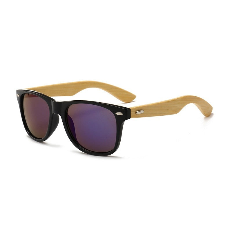 Bamboo Black Unisex Sunglasses