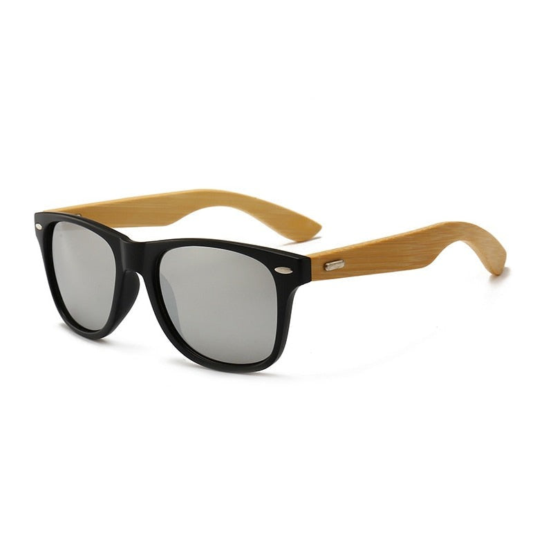 Bamboo Black Unisex Sunglasses