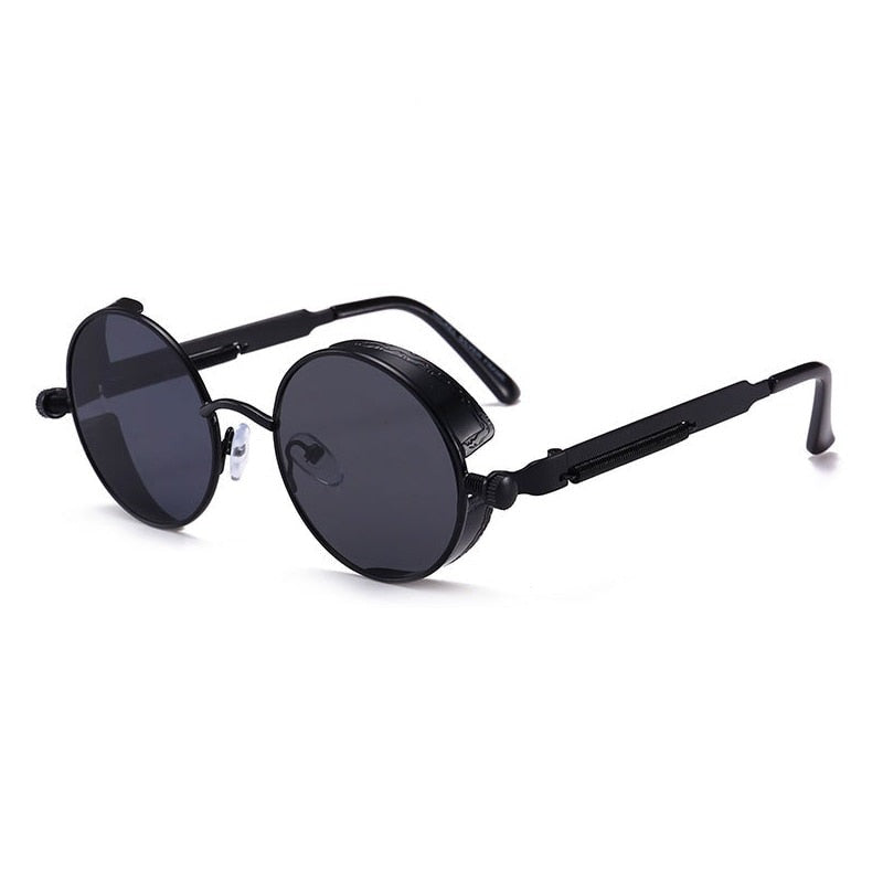 Vintage Round Steampunk Sunglasses