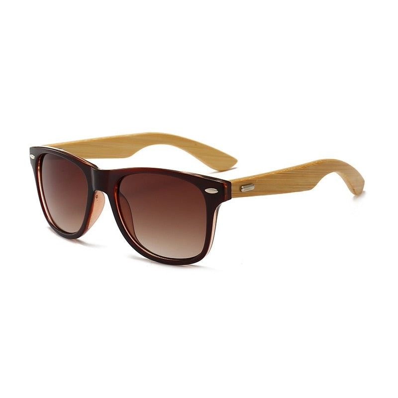 Bamboo Black Unisex Sunglasses