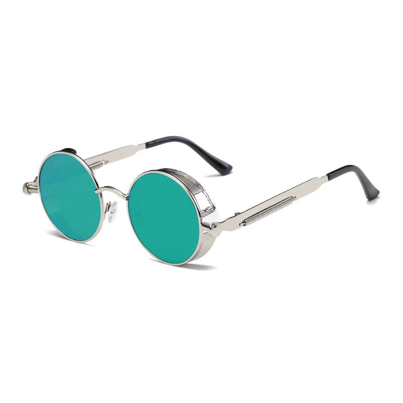 Vintage Round Steampunk Sunglasses
