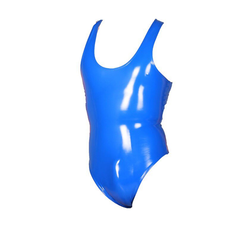 Men's Glossy Tank Top Skinny Bodysuit