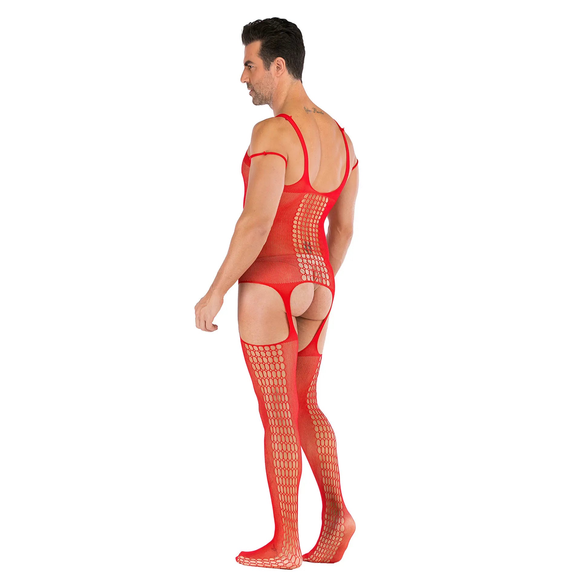 Hollow Temptation Men's Fishnet Pantyhose